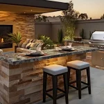 Outdoor Kitchen Countertop Materials That Withstand Weather Extremes